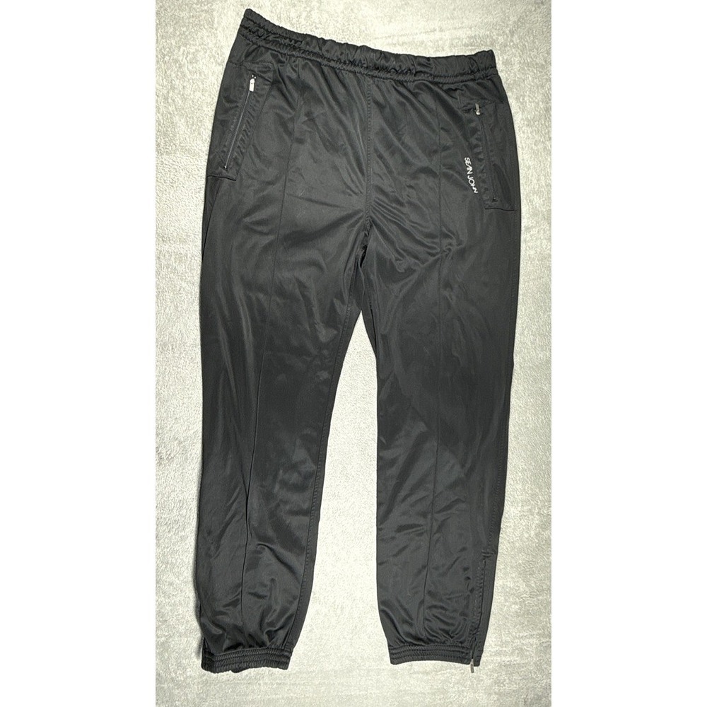 Vintage Sean John Men's Activewear Tracksuit Pants Black Size XXL